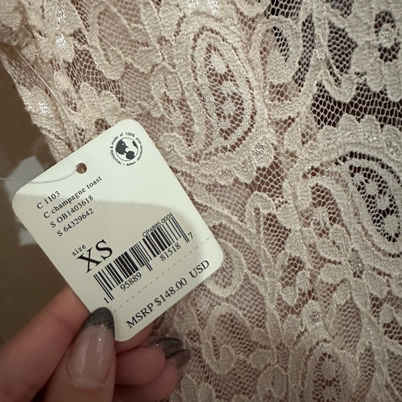 Free People Pearl Lace Mini Dress - Picture 3 of 7